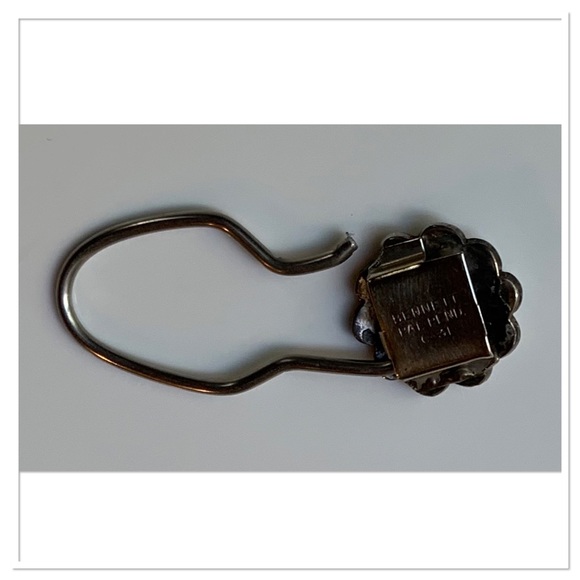 Vintage Bennett Pat Pending C-31 Zuni Sunface Keychain Mother Of Pearl Blue - Picture 6 of 8